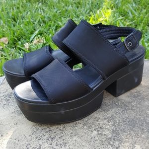 Black Platform sandals